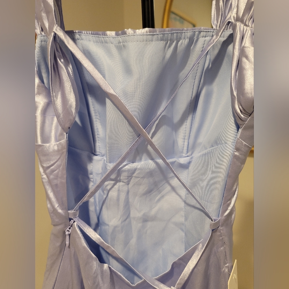 NWT Wear Your Love Elegant Lavender Sleeveless Dress with Side Zipper Size 0 - Picture 4 of 4